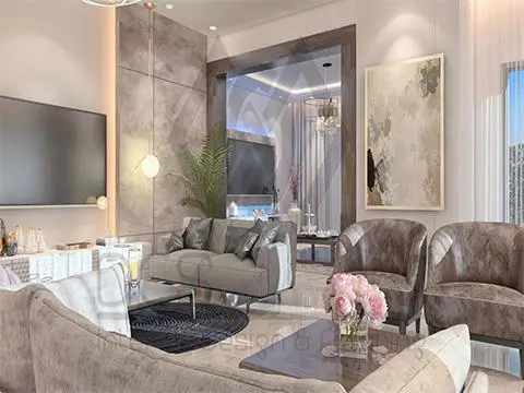 تصميم وتشطيب غرف إستقبال